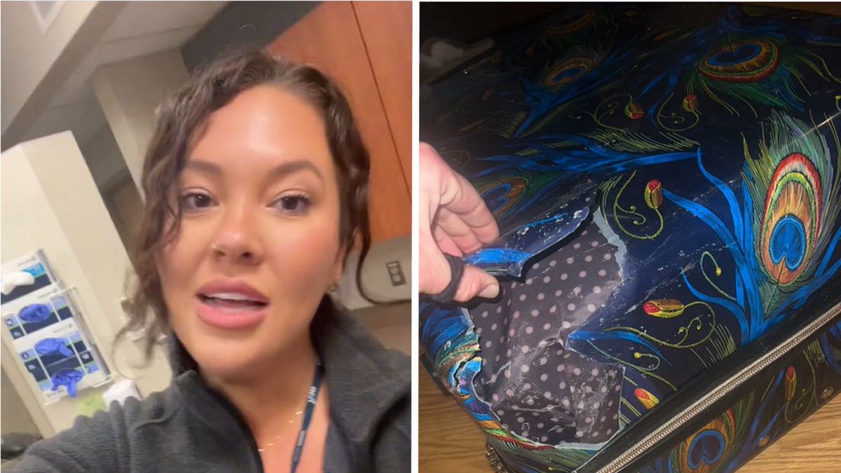 Walizka wyglądała koszmarnie