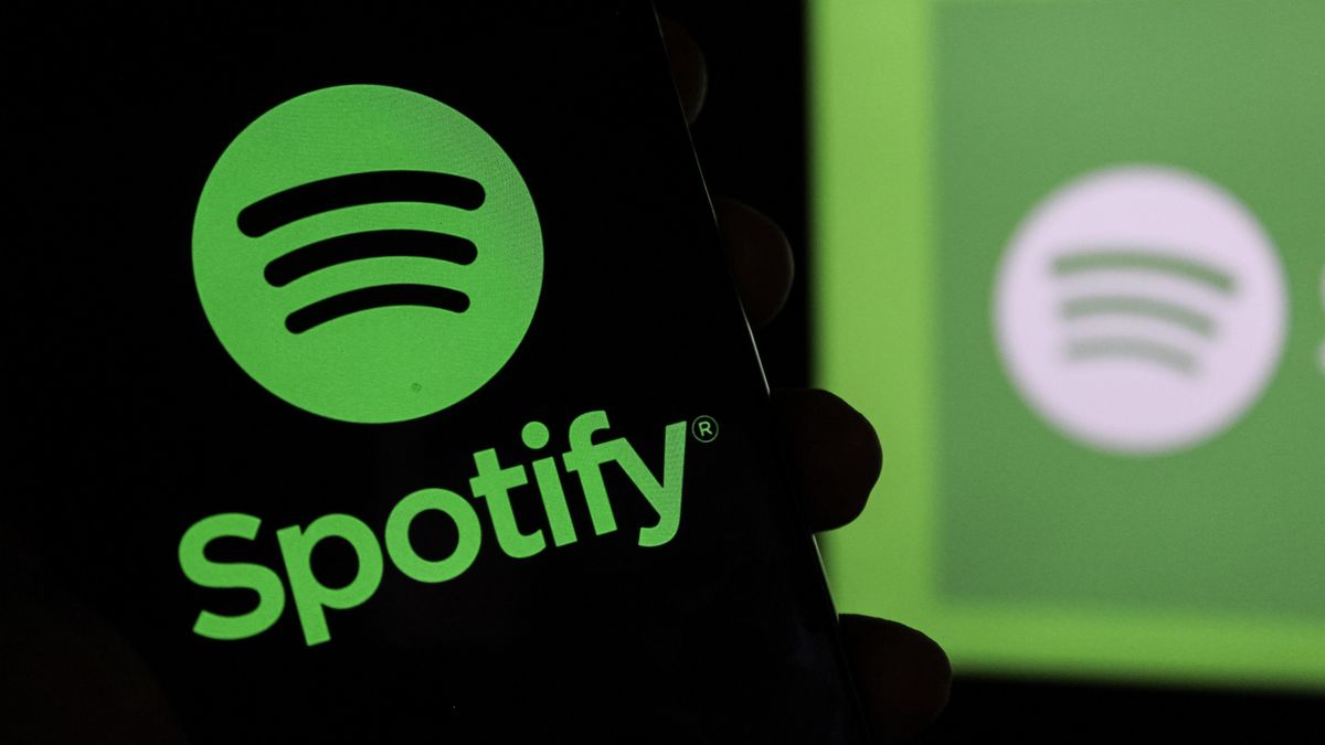 INDONESIA - 2025/01/04: In this photo illustration, a Spotify logo is displayed on a smartphone. (Photo Illustration by Algi Febri Sugita/SOPA Images/LightRocket via Getty Images)