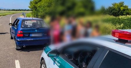18 osób w jednej skodzie. Słowacka policja w szoku