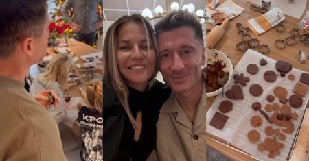 Anna Lewandowska relacjonuje pieczenie pierniczków. Robert skusił się na jednego (FOTO)