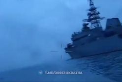Dron uderzył w rosyjski statek? Nagranie robi wrażenie