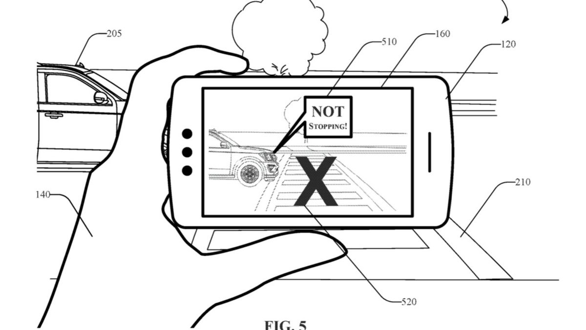Taki komunikat mają zobaczyć domyślnie piesi skanujący auto