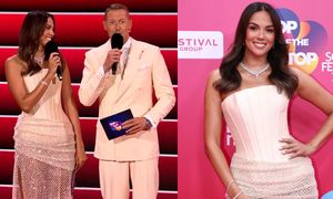 Paulina Krupińska rozświetliła scenę w Sopocie BŁYSZCZĄCĄ spódnicą. Najpiękniejsza kreacja festiwalu? (ZDJĘCIA)