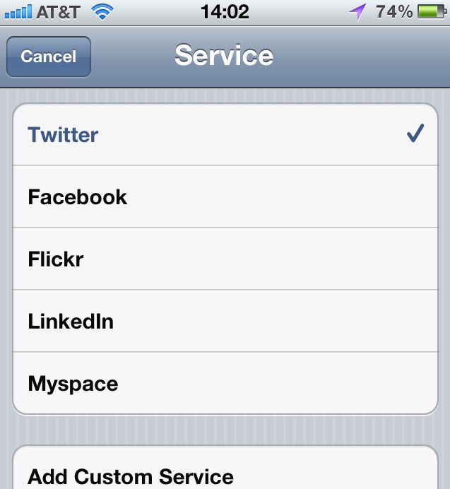 iOS 5 nie tylko z obsługą Twittera, ale również Facebooka, Flickra, MySpace'a