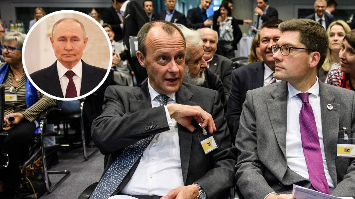 Od lewej lider CDU Friedrich Merz i Christian Hirte