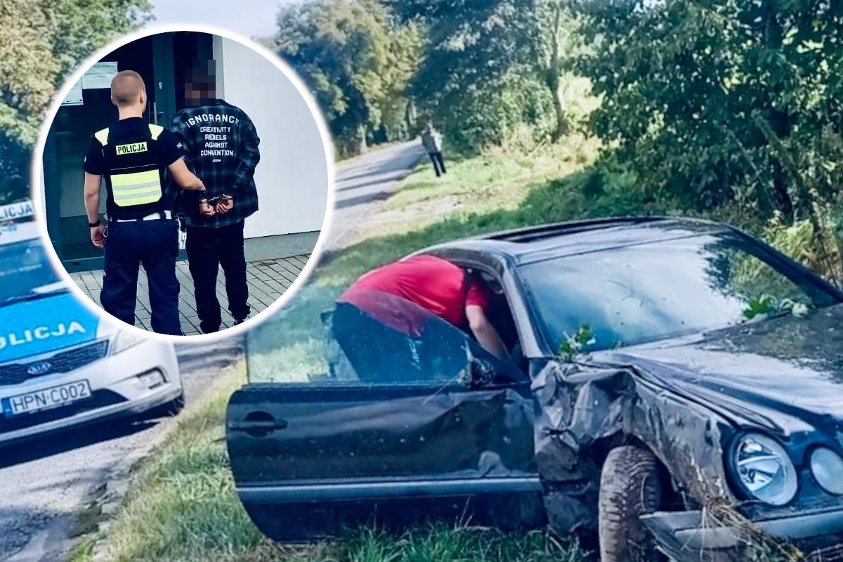 22-latek próbował uciec przed policją.