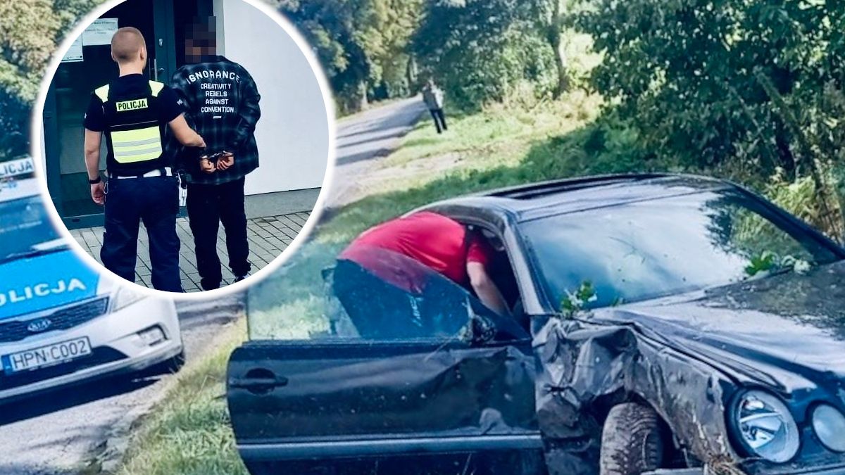 22-latek próbował uciec przed policją.