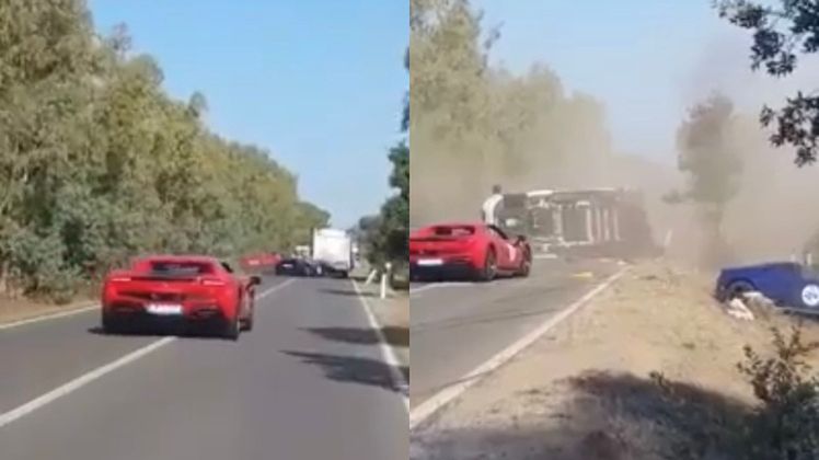 Wypadek samochodowy na Sardynii z udziałem miliardera