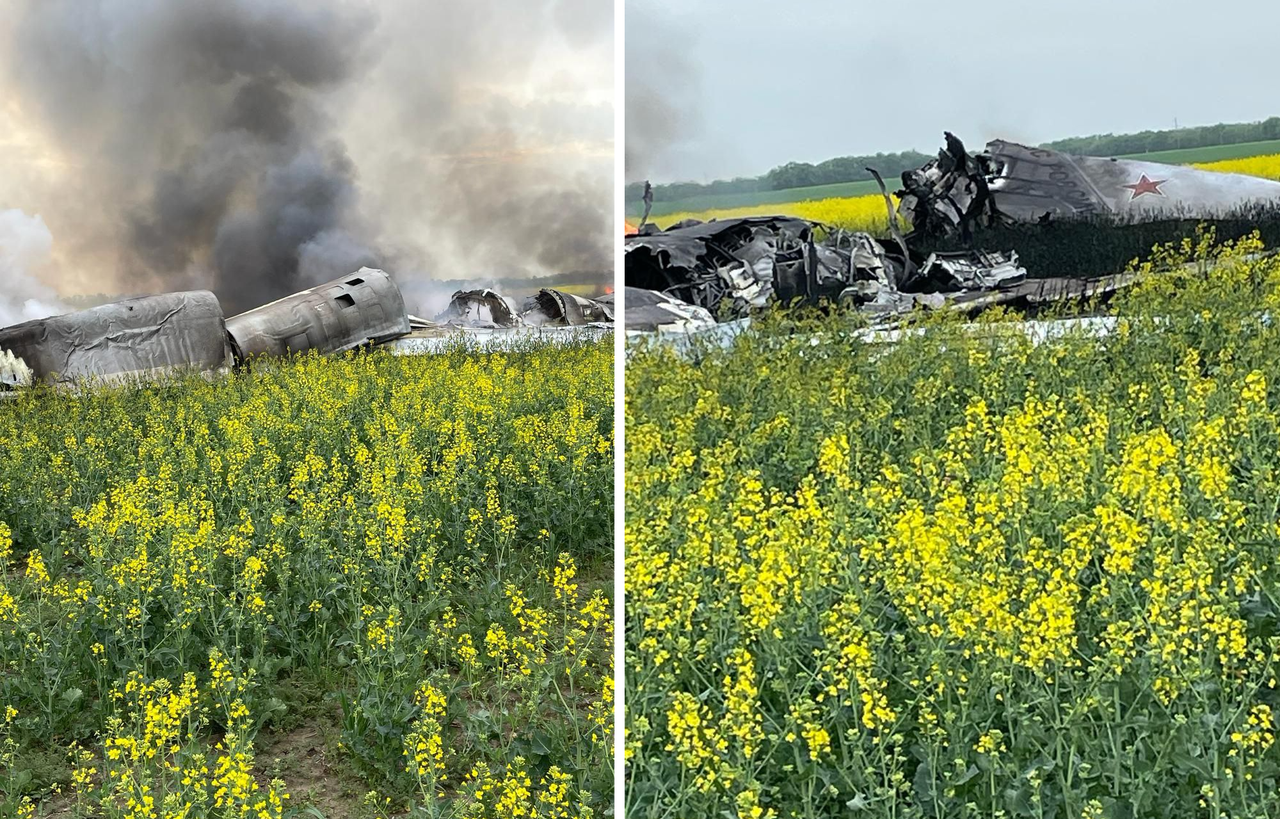 In Russia, a Tu-22 bomber crashed. "It was shot down."