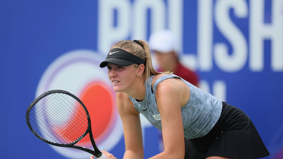 PAP / Leszek Szymański / Polka Martyna Kubka podczas meczu 1. rundy turnieju tenisistek WTA 125 Polish Open z Zariną Diyas z Kazachstanu