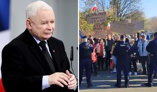 "Precz z Kaczorem". Kaczyński ostro powitany w Bielsku-Białej