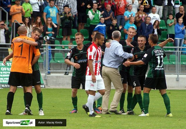 Czy tak po cieszyć się będą gracze Stali po wygranej z Zawiszą Bydgoszcz?