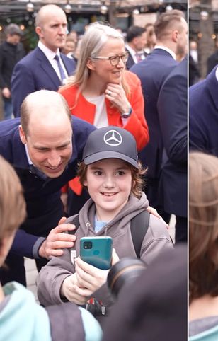 Książę William w Warszawie. Kim jest chłopiec od selfie?