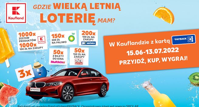 Trzy samochody do wygrania w loterii Kaufland