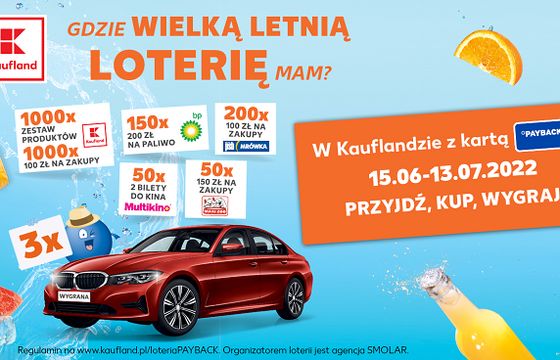 Trzy samochody do wygrania w loterii Kaufland