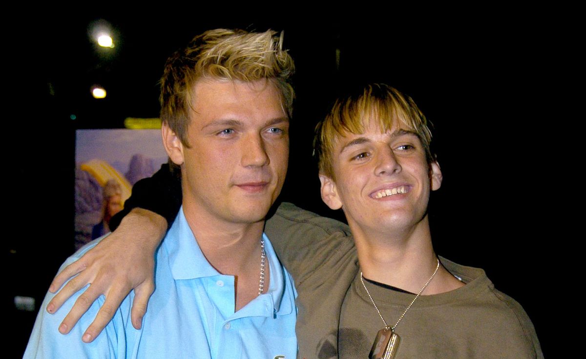 Nick i Aaron Carter w 2004 r.