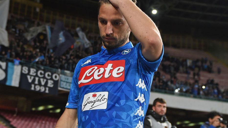 Getty Images / Francesco Pecoraro / Na zdjęciu: Dries Mertens, w tle kibice Napoli
