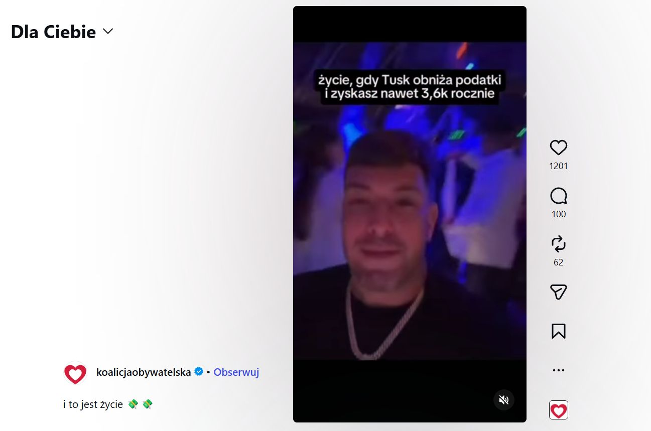 Sentino na profilu KO
