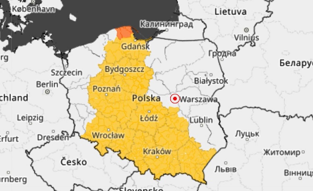 Ostrzeżenie przed wiatrem