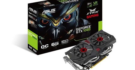 ASUS GeForce GTX 1060 ze starym chłodzeniem DirectCU II
