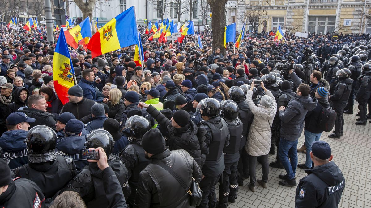 Biały Dom: Rosja ma kolejny cel. Na zdjęciu: protest zorganizowany przez prorosyjską opozycję w Kiszyniowie