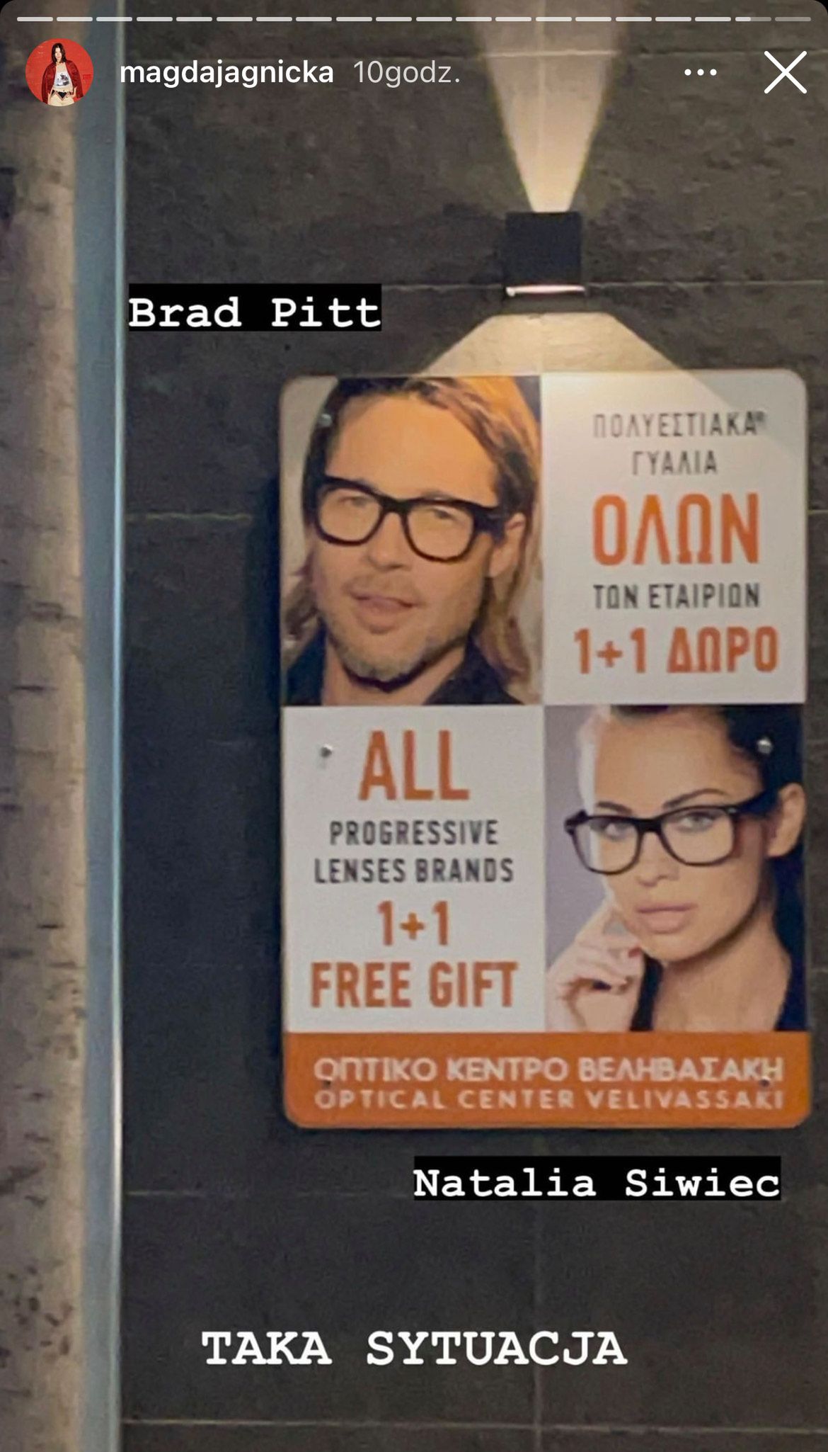 Natalia Siwiec i Brad Pitt we wspólnej reklamie