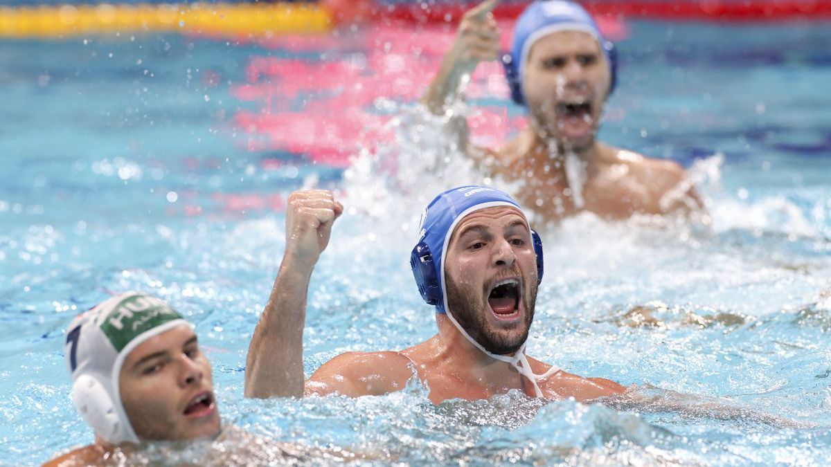 Getty Images / Leon Neal / Na zdjęciu: piłkarze wodni reprezentacji Grecji