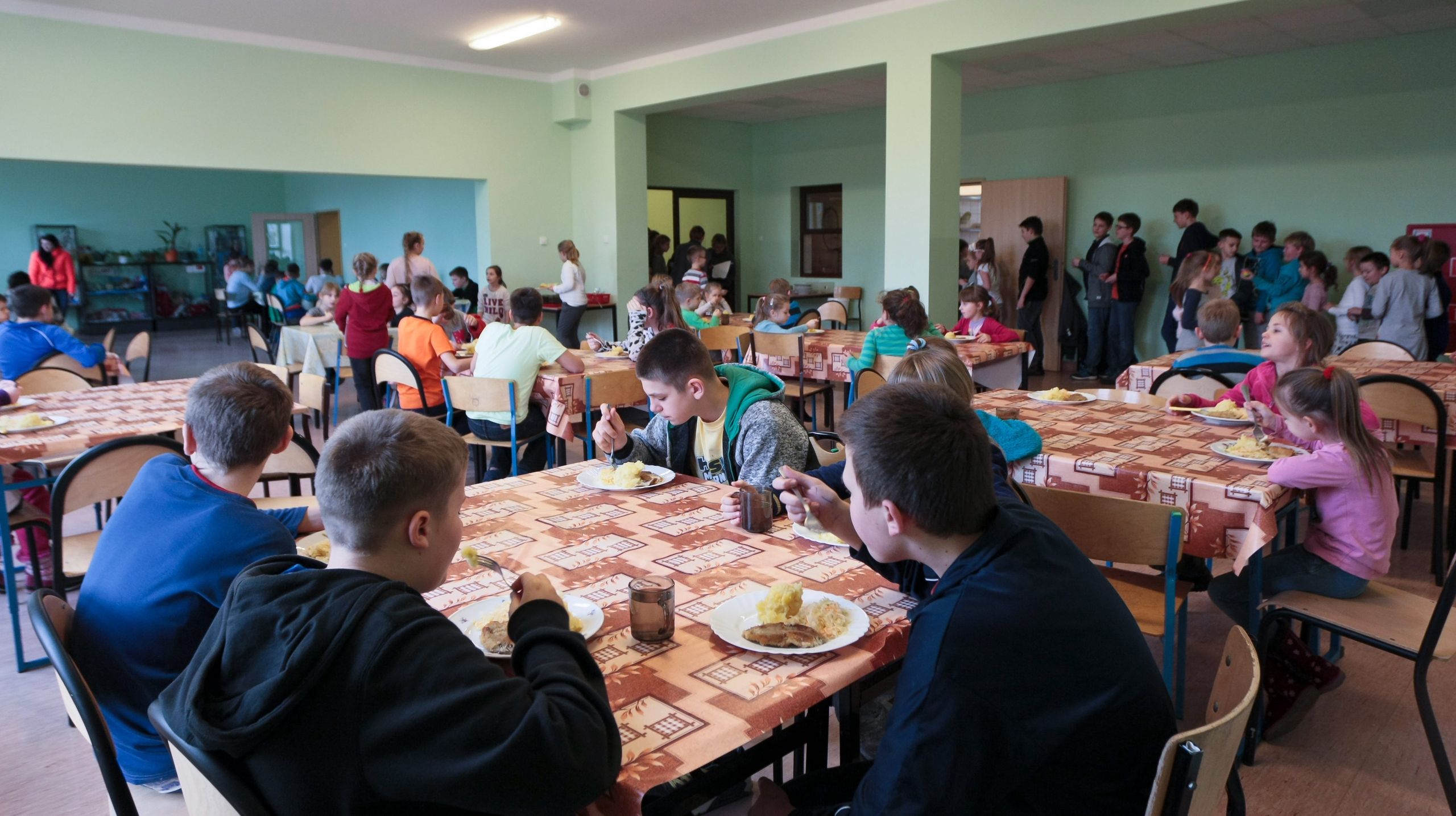 Sto��wka szkolna w zespole szk� w K�odawie
K�odawa, 16.01.2015. Sto��wka szkolna w zespole szk� w K�odawie ko�o Gorzowa Wielkopolskiego, 16 bm. soa  PAP/Lech Muszy�ski
Lech Muszy�ski
dzieci, dziecko dzieci, edukacja, jedzenie, K�odawa, nauka, obiad, od�ywianie, po�ywienie, sto��wka, szko�a, talerz, uczniowie, wy�ywienie, zdrowie