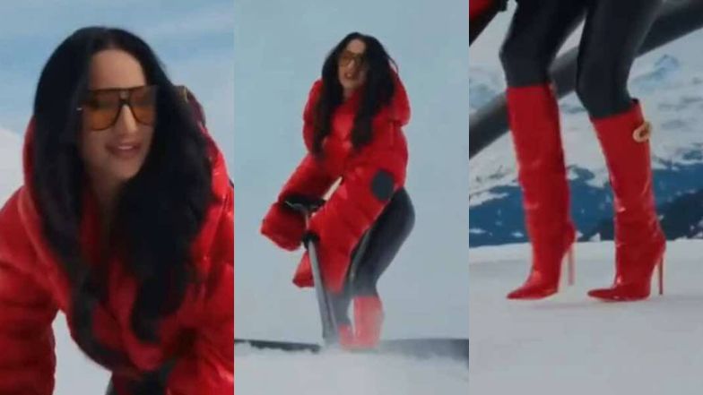Justyna Steczkowska "odśnieża" Alpy w czerwonych szpilkach
