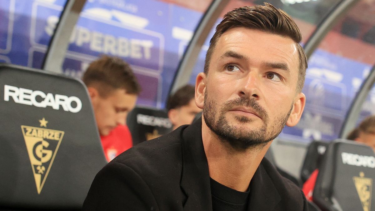 PAP/EPA / Jarek Praszkiewicz / Michal Gasparik w meczu Górnika Zabrze z GKS-em Katowice