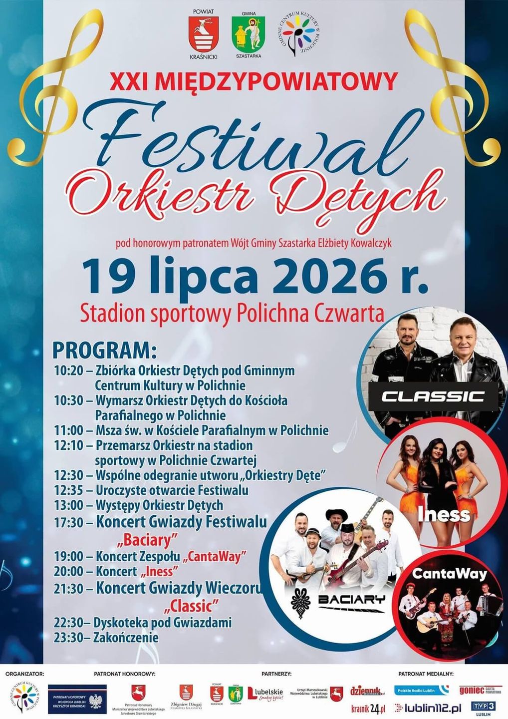 Festiwal Orkiestr Dętych w Polichnie Czwartej 2026