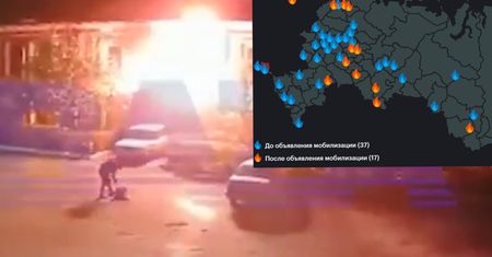 Seria podpaleń wojskowych biur w Rosji. Bunt objawił się również przy granicy z Polską