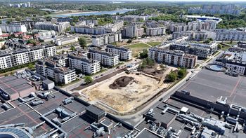 Trwa budowa zbiornika retencyjnego na Łacinie