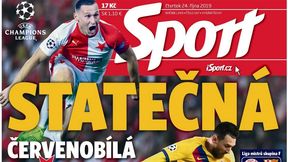 Liga Mistrzów. Mimo porażki z Barceloną Czesi zachwyceni Slavią Praga. "Odważna czerwono-biała siła"