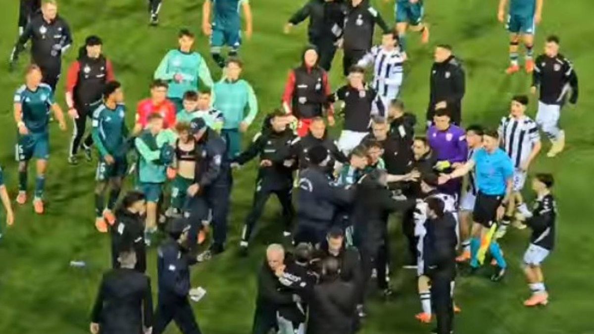 YouTube / Awantura po meczu PAOK - Legia