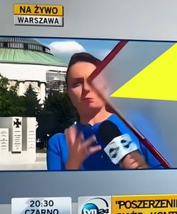 Wpadka w programie na żywo. Reporterka TVN24 nie kryła szoku