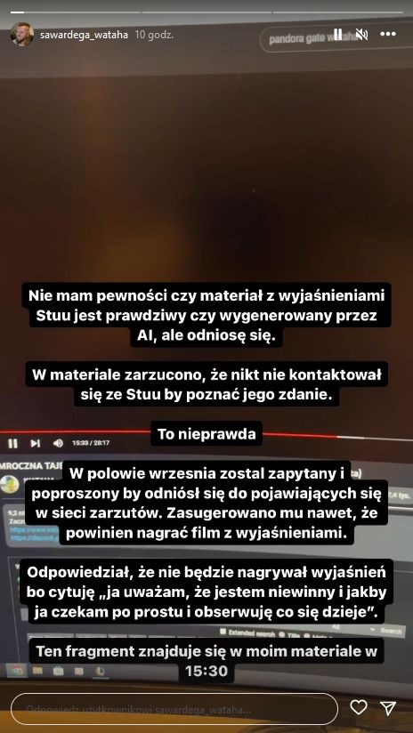 Sylwester Wardęga o filmie Stuu