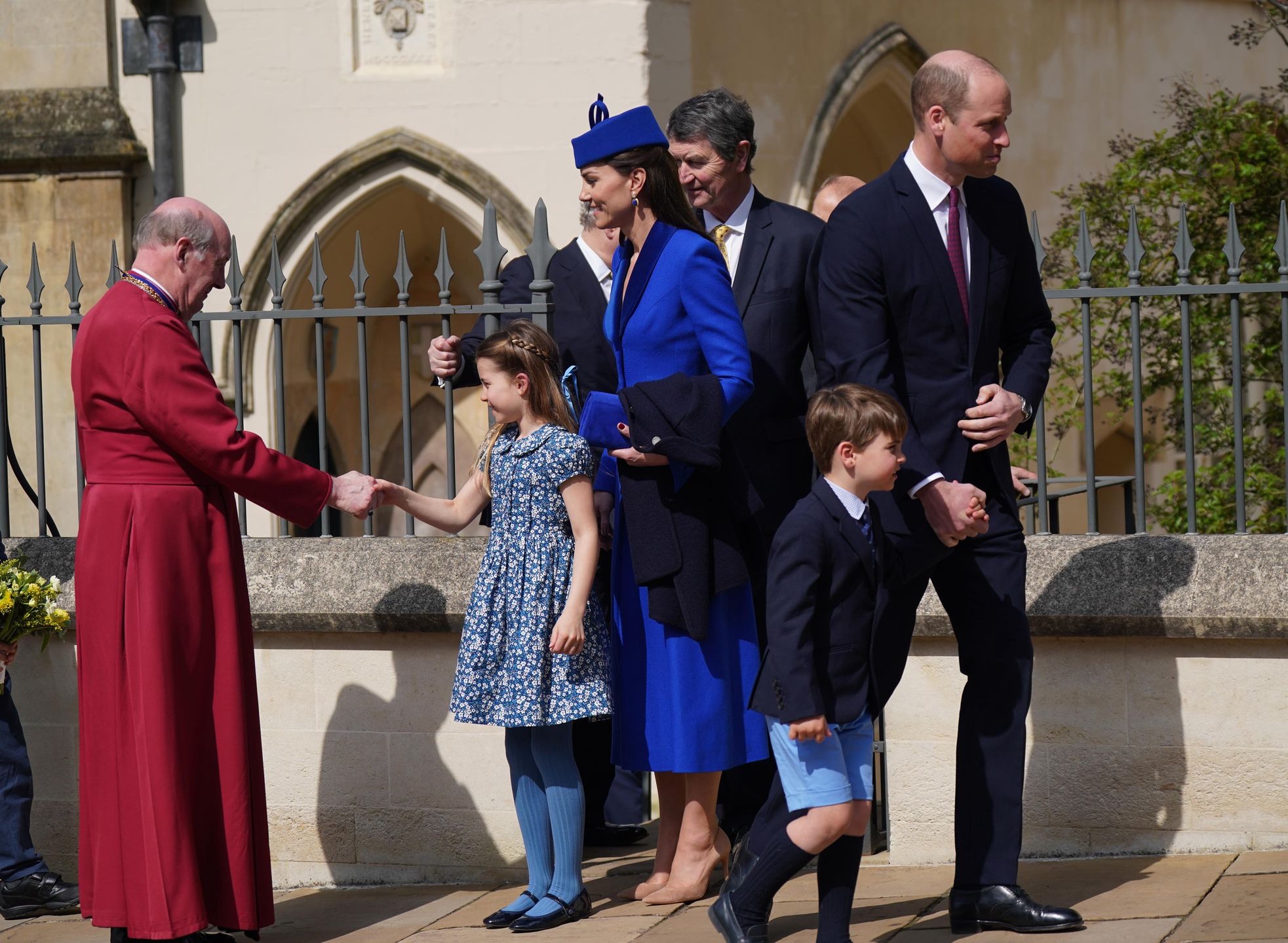 Kate Middleton z rodziną po mszy wielkanocnej
