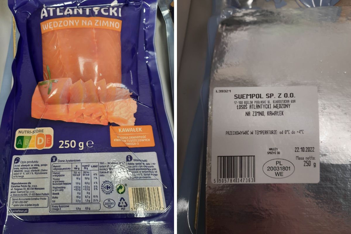 Partia wędzonego łososia znika z Carrefoura