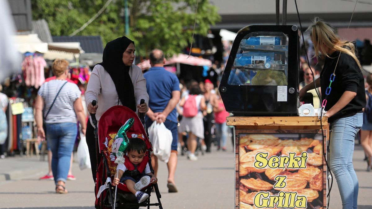 Arabscy turyści na Krupówkach
