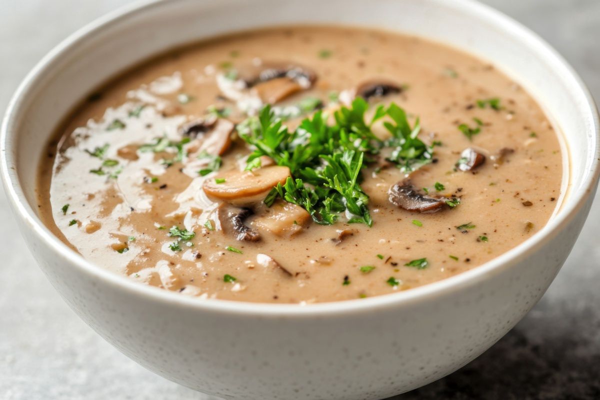 Blue cheese twist: Elevating classic mushroom soup
