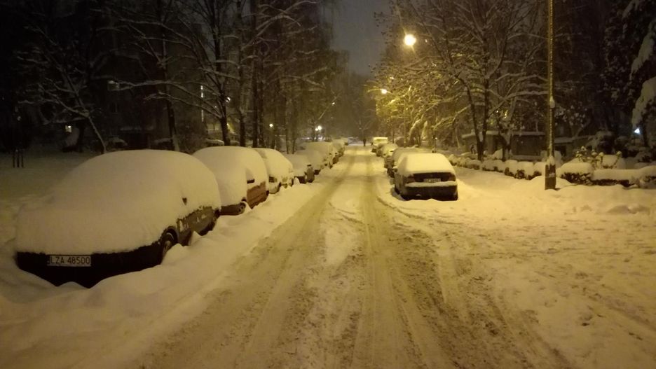 Śnieżyca w Krakowie 