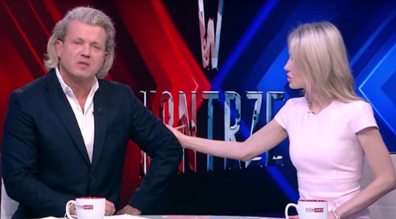 Magdalena Ogórek podtrzymywała na duchu Jarosława Jakimowicza na antenie TVP Info