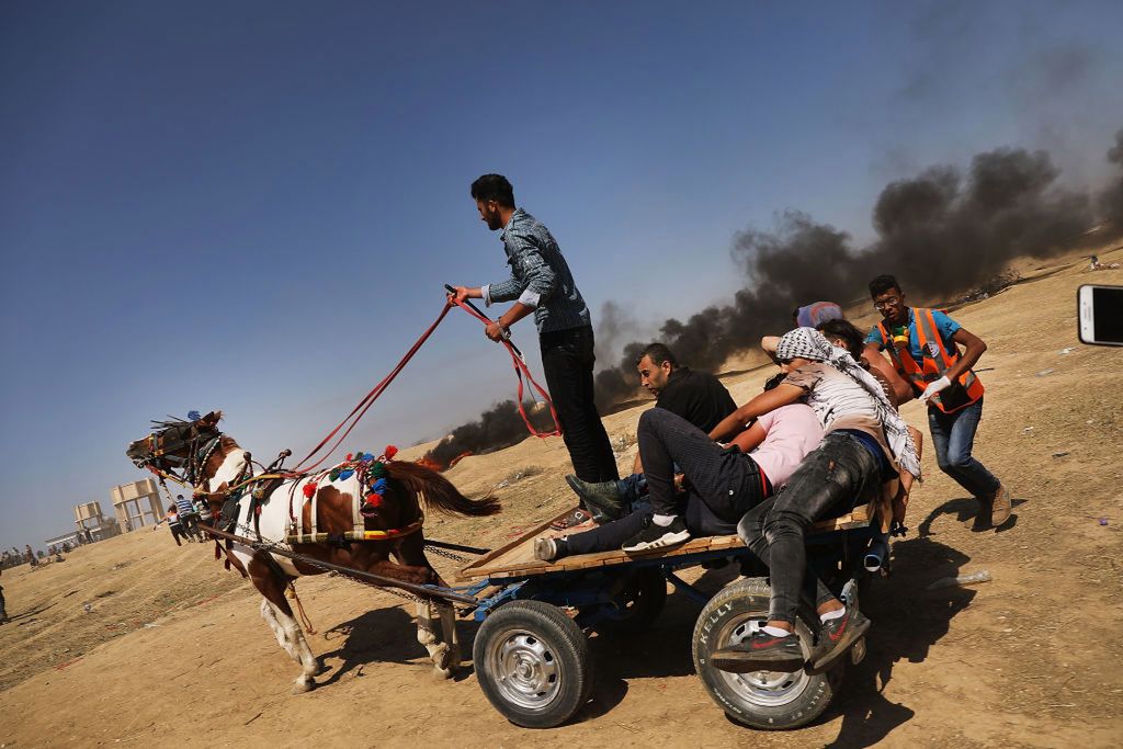 Krwawe starcie w Strefie Gazy. Kilkadziesiąt ofiar, tysiące rannych 4