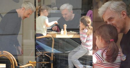 Hubert Urbański z córkami na obiedzie (ZDJĘCIA)