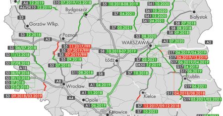 Drogi ekspresowe i autostrady opóźnione. Sprawdziliśmy, które trasy otworzą się jeszcze w wakacje