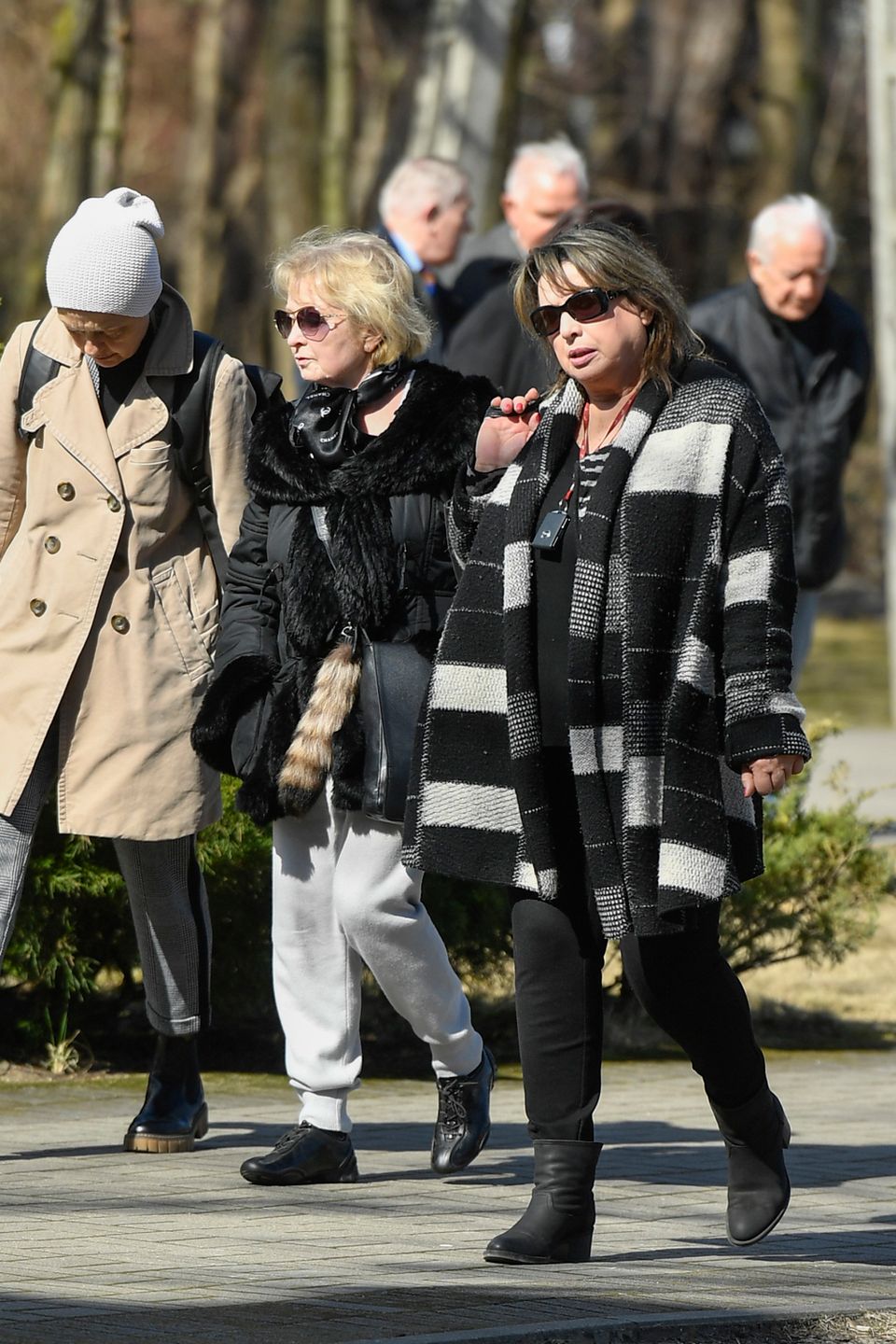 Magdalena Zawadzka, Marzena Trybała -pogrzeb Tadeusza Borowskiego