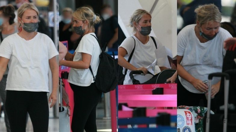 Ciężarna Olga Frycz wyprawia się do Chorwacji z gdańskiego lotniska