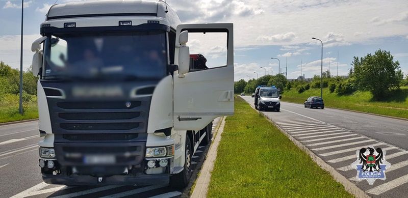 kontrola policja ITD ciężarówka