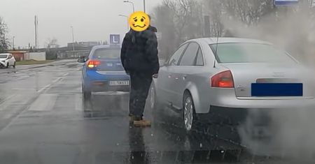 Kursant w "elce" miał pecha. Nagranie z Łodzi obiegło sieć